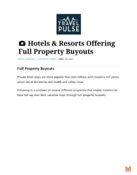 Travel Pulse Hotel & Resorts Offering Full Property Buyouts